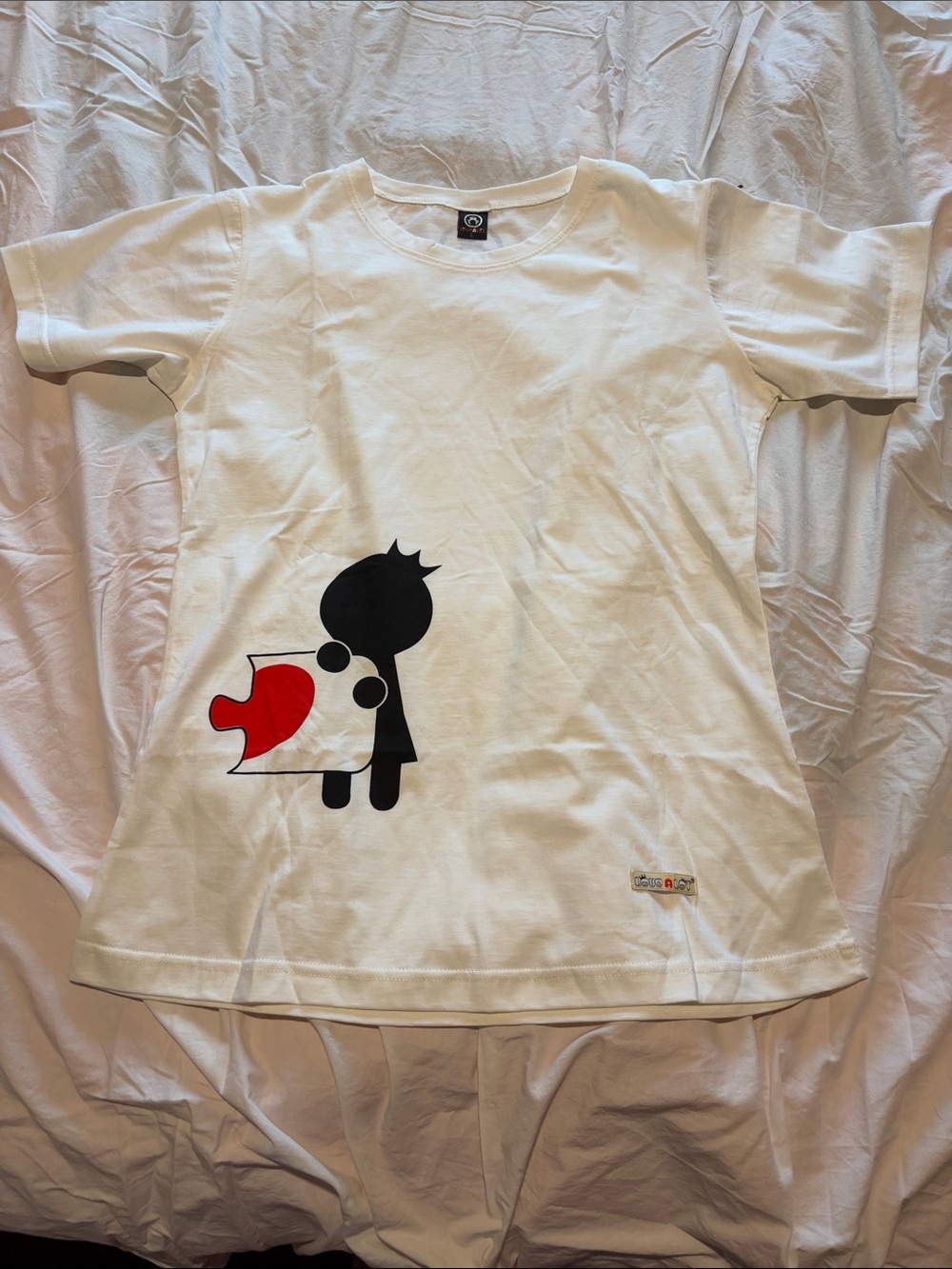 LOVEALOT White Women’s Tee large